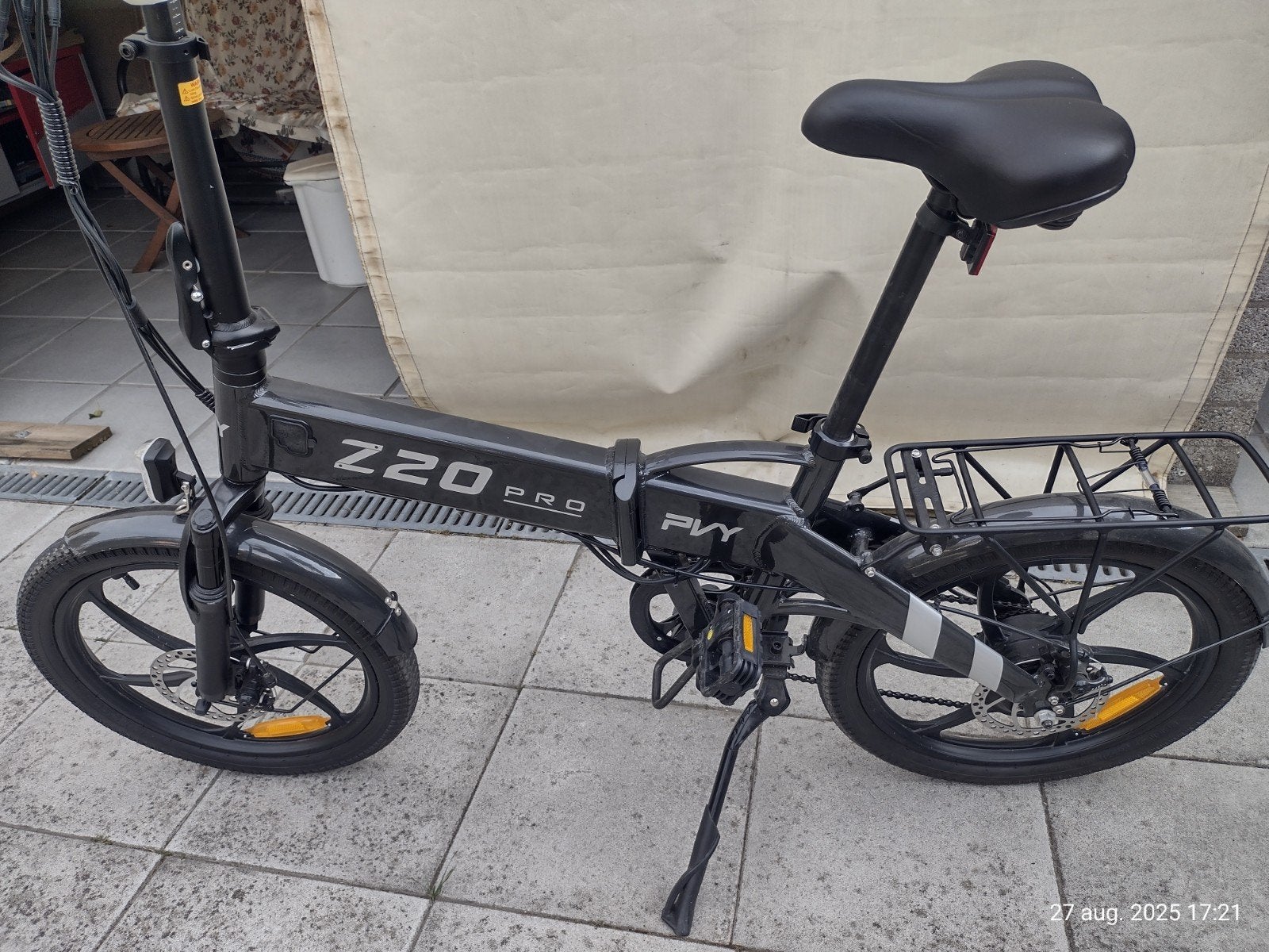 elektrische plooifiets in goede staat, Autres marques, Vitesses, Enlèvement, Totalement pliable