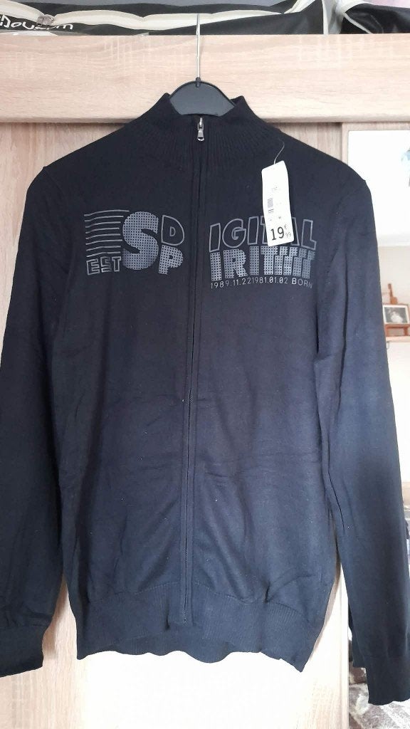 Nouveau gilet noir homme Taille M Kiabi, Neuf, Enlèvement ou Envoi, Kiabi, Taille 48/50 (M)