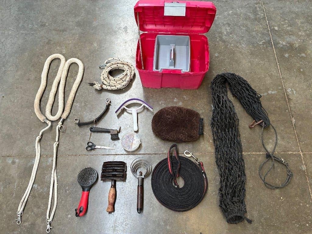 Boîte de nettoyage pour chevaux et accessoires, BR, Enlèvement, Utilisé, Brosse