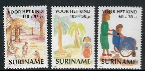 Suriname yvertnrs.: 1243/45 postfris, Postzegels en Munten, Ophalen of Verzenden, Postfris