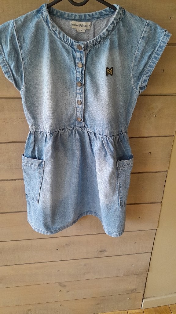 Jeans Kleedje, Kinderen en Baby's, Kinderkleding | Maat 128, Ophalen of Verzenden, Zo goed als nieuw, Meisje, Jurk of Rok