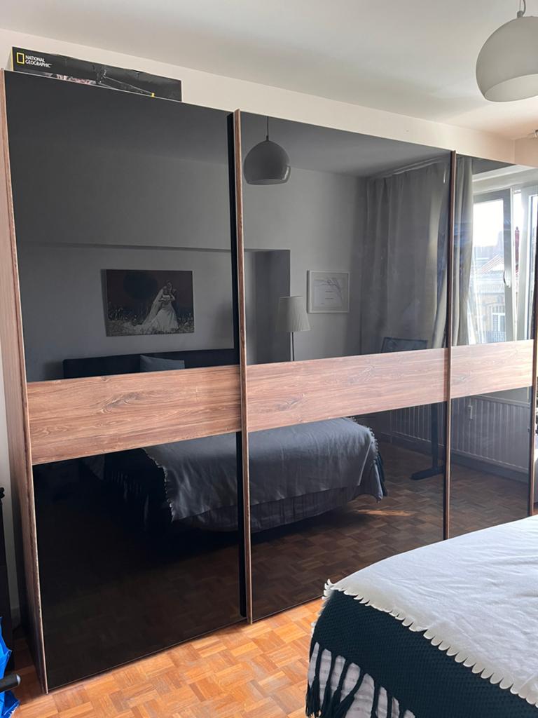 Gelegenheid: volledige slaapkamer, Huis en Inrichting, Kasten | Kleerkasten, Ophalen, Gebruikt, Glas