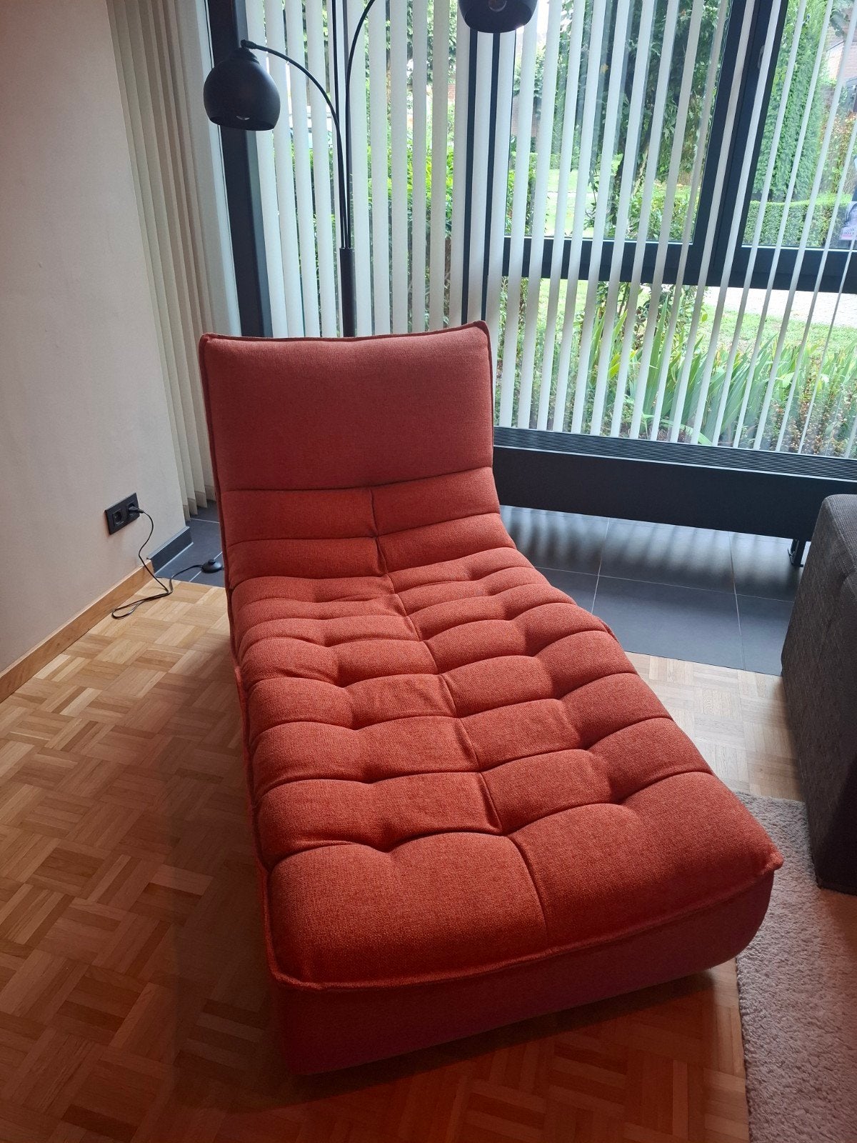 Longchair Terracotta, Huis en Inrichting, Ophalen, Eenpersoons, Zo goed als nieuw, Minder dan 150 cm