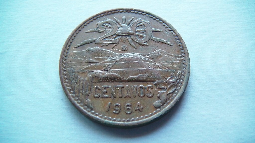 mexique 20 centavos 1964, Enlèvement