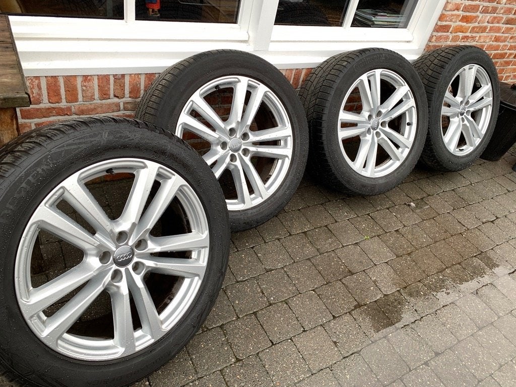 Jantes Audi Q7 + pneus d'hiver 20 pouces, Autos : Pièces & Accessoires, Enlèvement, 20 pouces, Pneus hiver, Pneus et Jantes