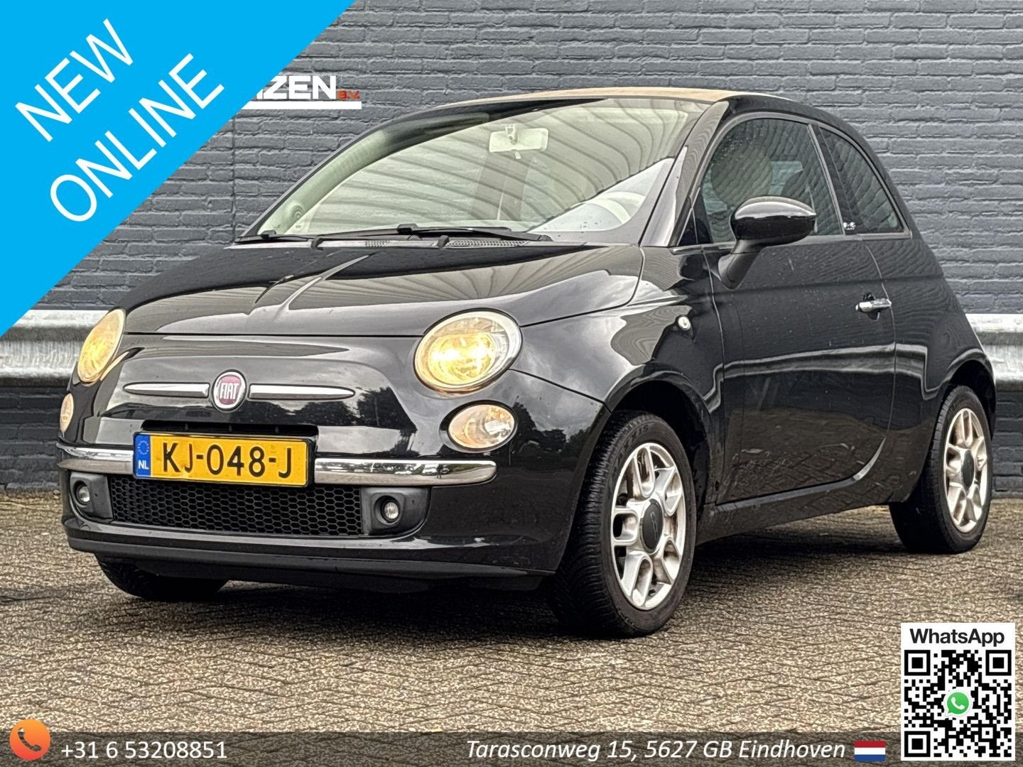 Fiat 500C 1.4 Lounge Cabrio | Airco |, Autos, Fiat, Achat, Entreprise, Boîte manuelle, Essence