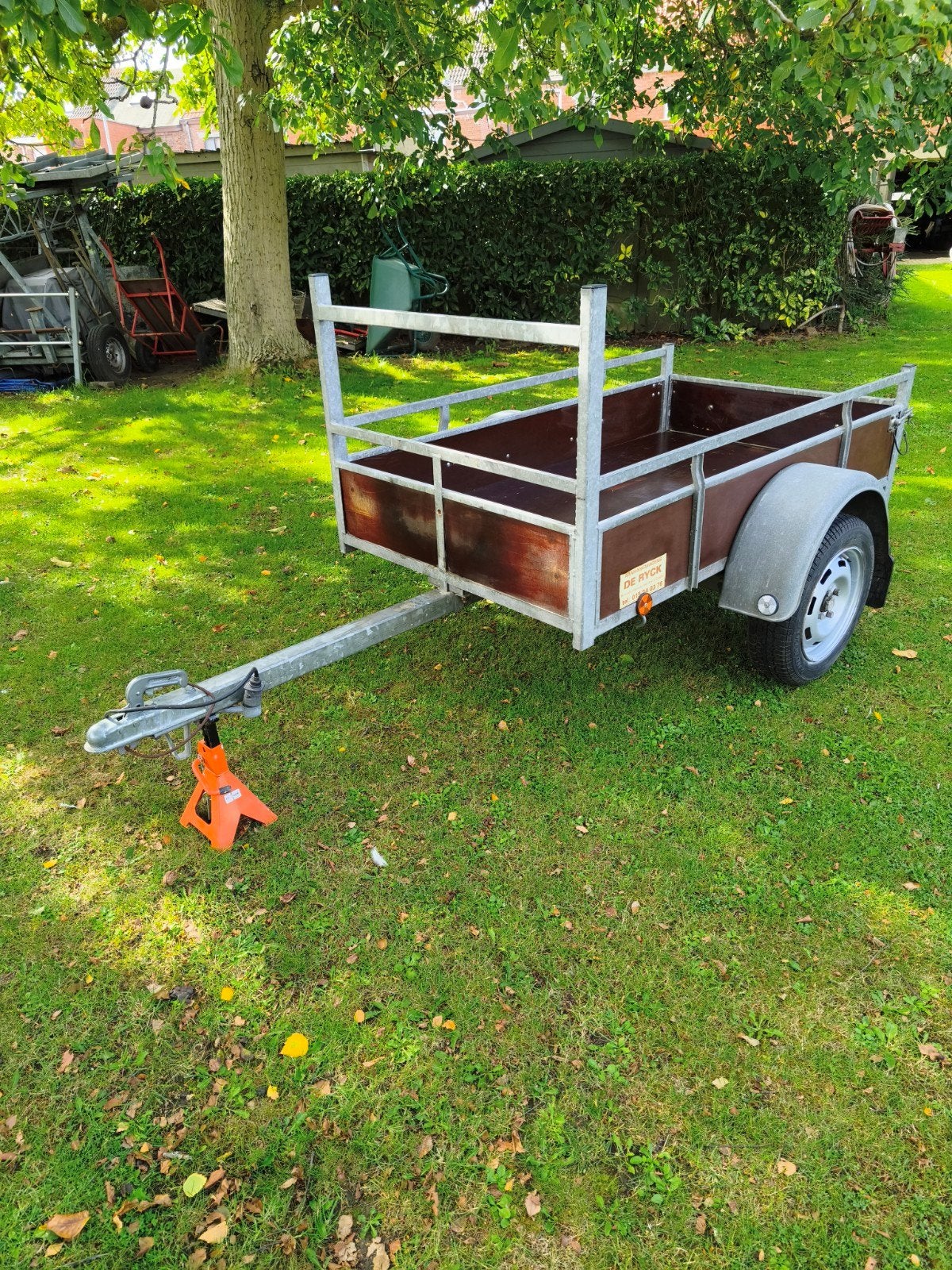 Aanhangwagen 750 kg, Enlèvement