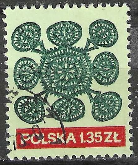 Pologne 1971 - Yvert 1943 - Dentelle - 1,35 gr (ST), Timbres & Monnaies, Timbres | Europe | Autre, Envoi, Pologne, Affranchi