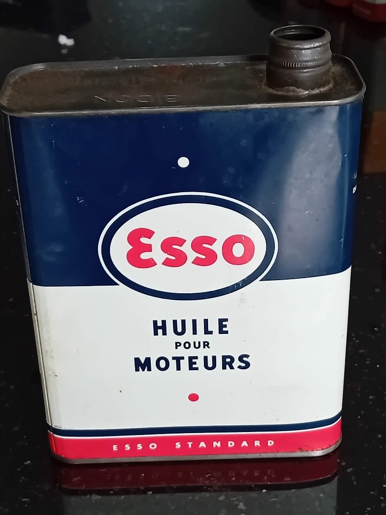 Bidon d'huile vintage ESSO Motor Oil, Collections, Enlèvement ou Envoi, Utilisé