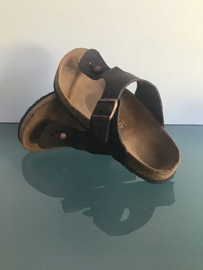 Birkenstock 42 | Ramses bruine slippers | Gratis verzenden, Kleding | Heren, Slippers, Bruin, Verzenden, Zo goed als nieuw