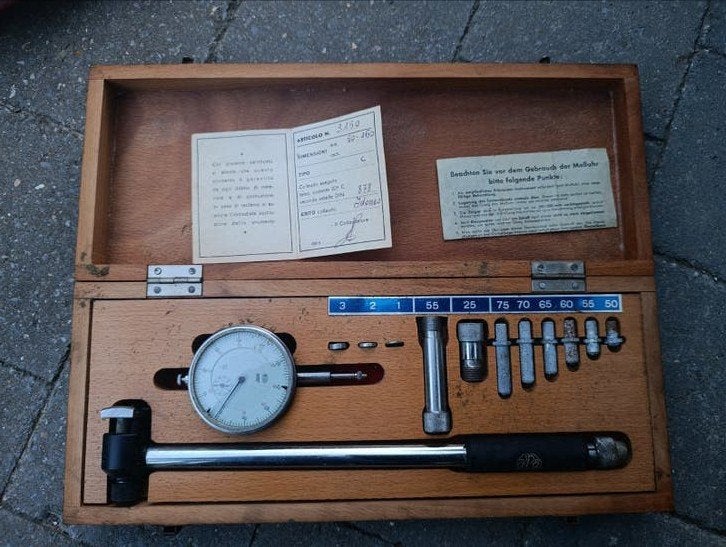Vintage ALPA Precision Alesameter / Binnencentreermeter, Ophalen, Gebruikt, Motoren