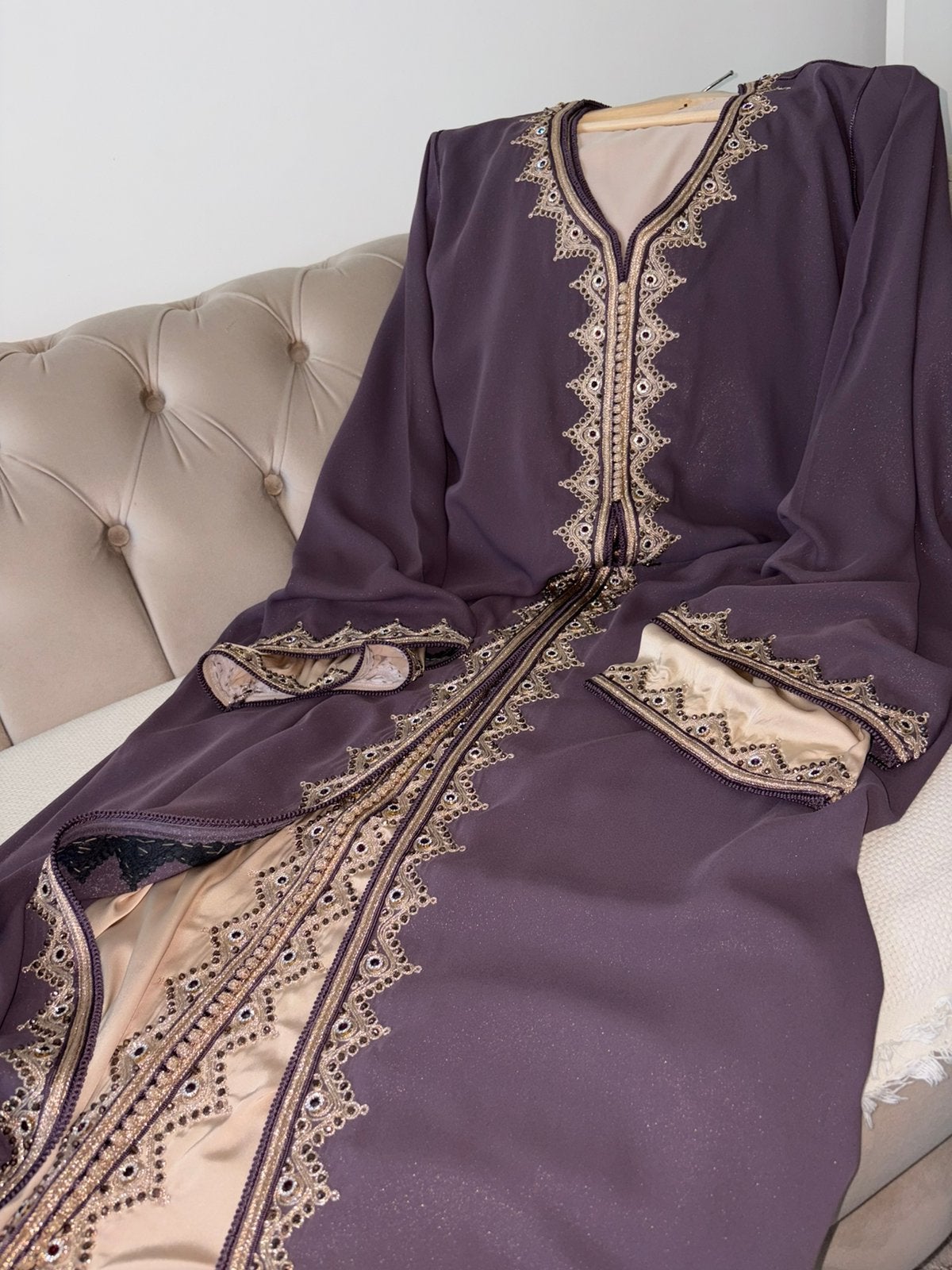 Takchita Marocain, Enlèvement ou Envoi, Neuf, Taille 42/44 (L), Violet