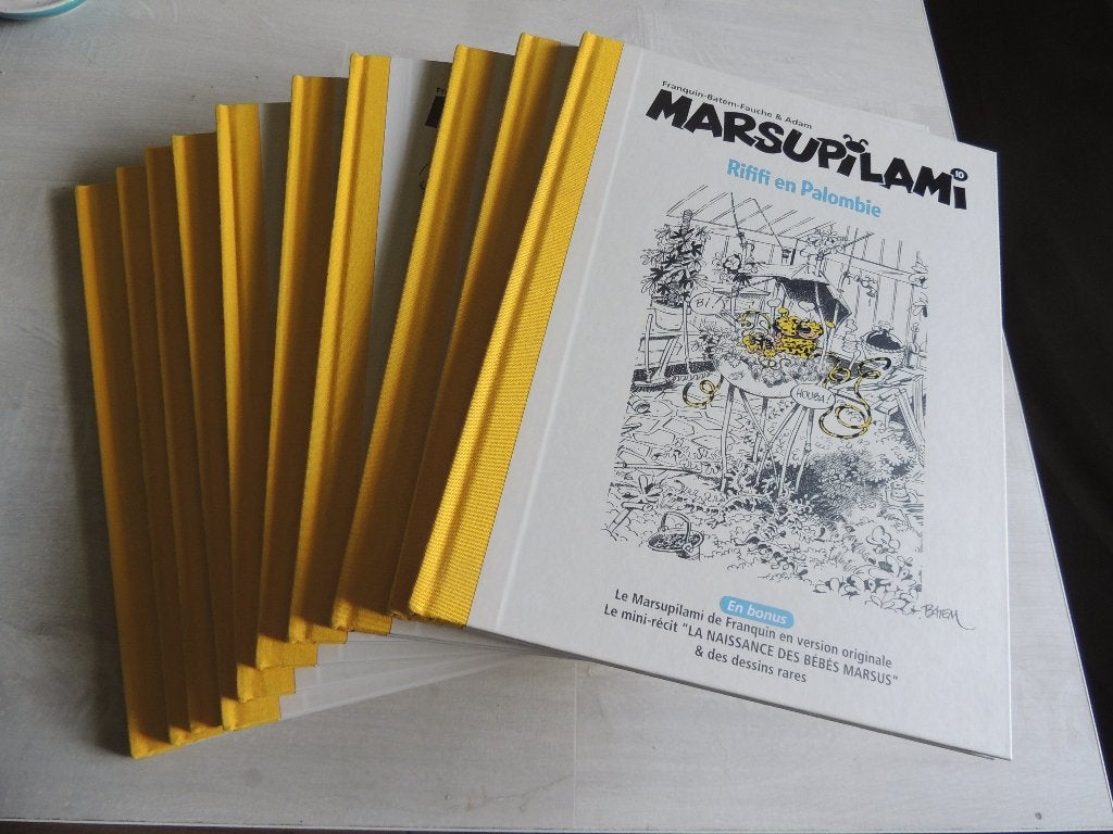LOT 10 BD MARSUPILAMI DOS TOILES COMME NEUF, Enlèvement ou Envoi, Série complète ou Série, Comme neuf, Franquin