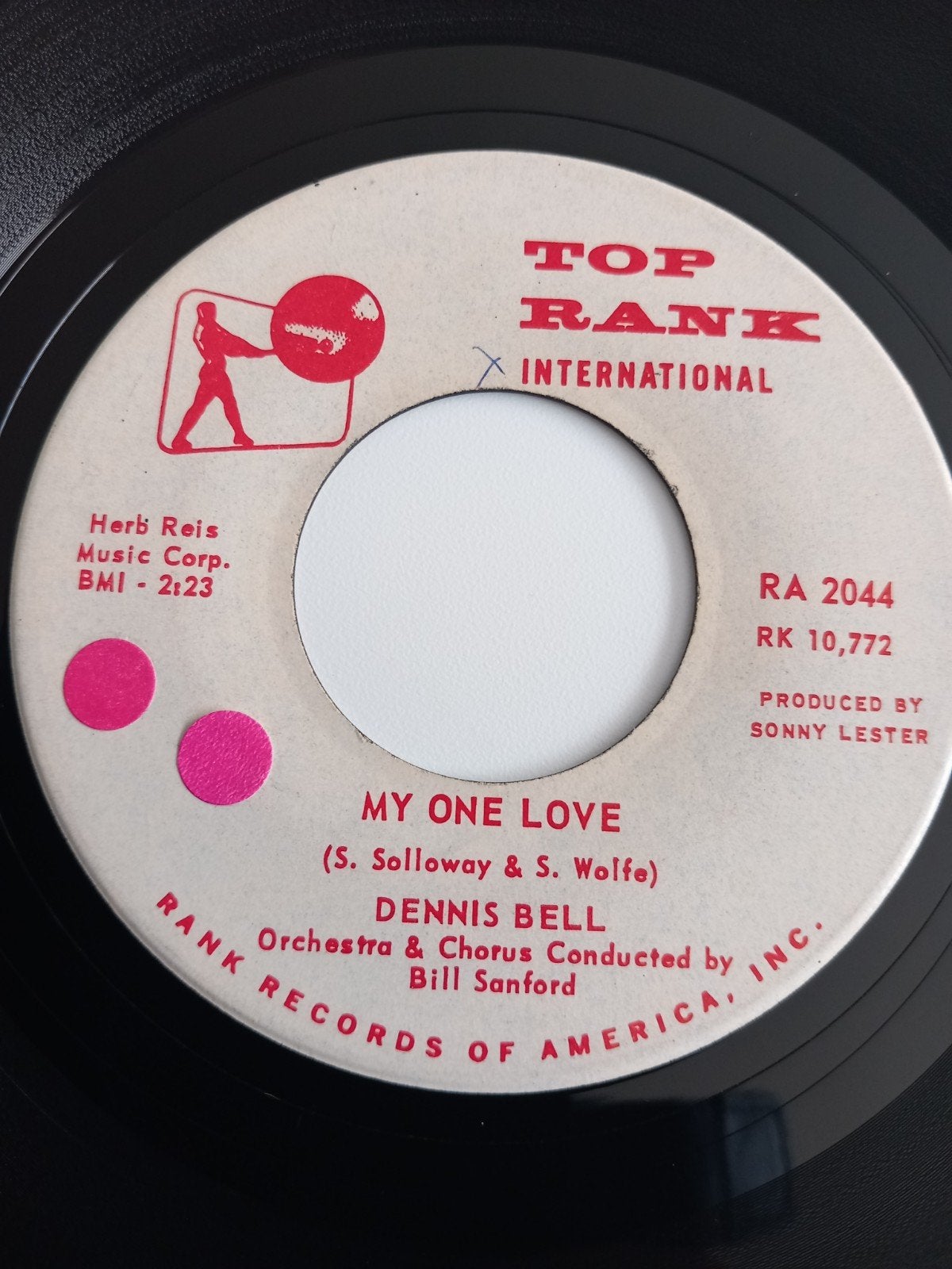DENNIS BELL. 1960  MY ONE LOVE + TEENAGE WEDDING. US 45T, Enlèvement ou Envoi