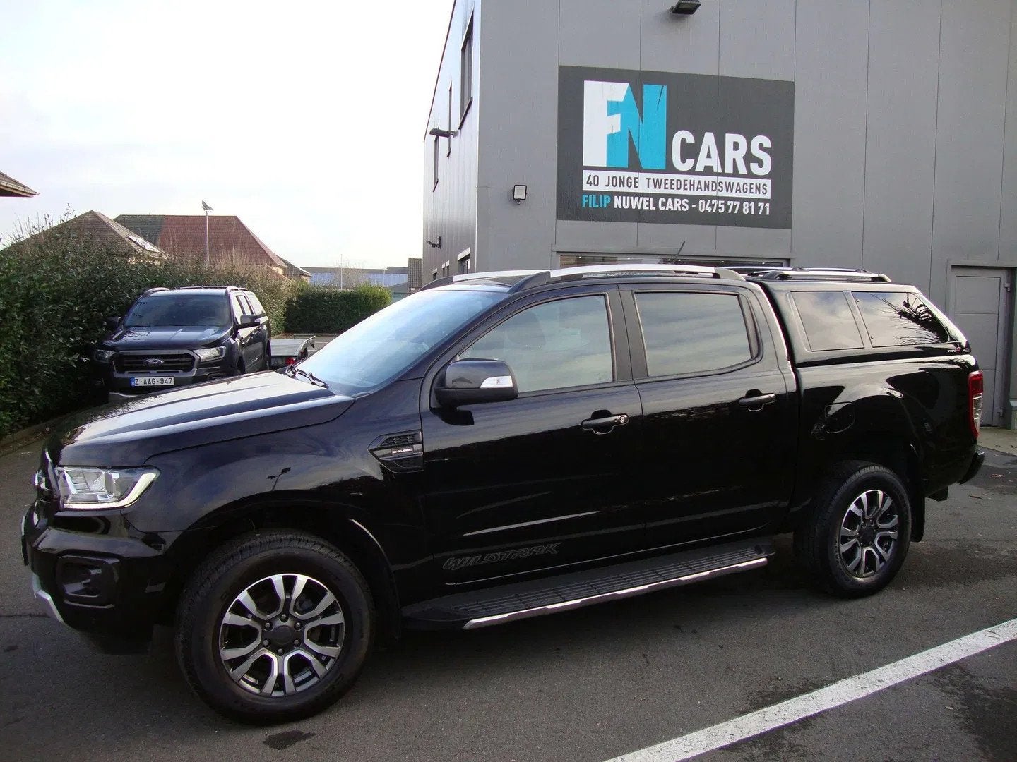 Ford Ranger 212pk, camera, gps, btw in, 2021, leder, xenon, Autos, Ford, Achat, Entreprise, Noir, 212 ch