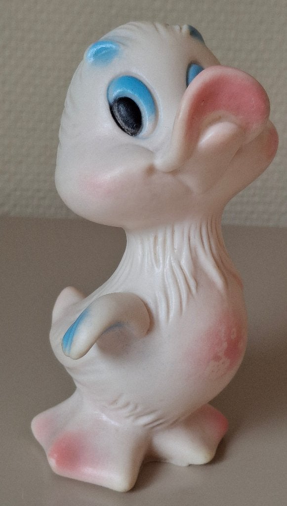 Vintage Ledraplastic Squeaky Toy eendje (jaren '60/70), Ophalen of Verzenden
