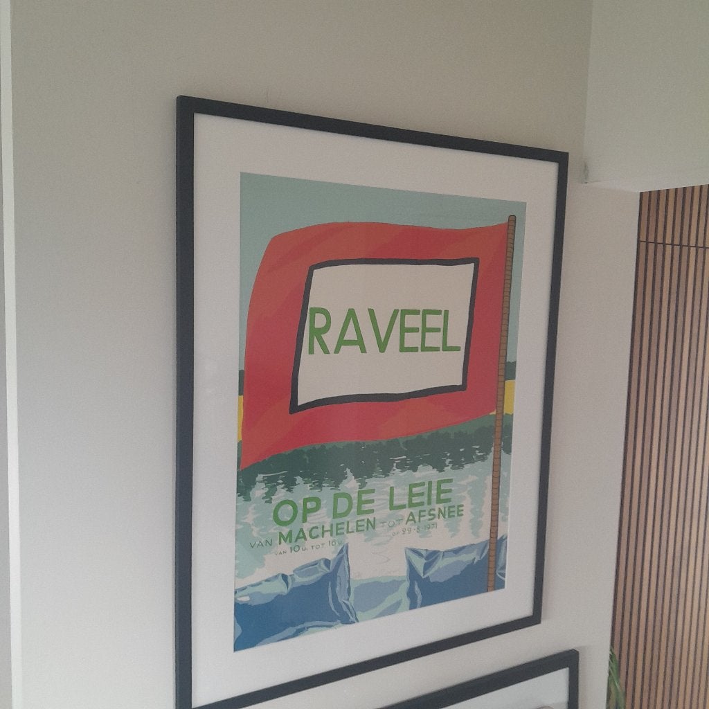 Roger Raveel - Op de Leie, Antiek en Kunst, Kunst | Litho's en Zeefdrukken, Gesigneerd, Ophalen of Verzenden