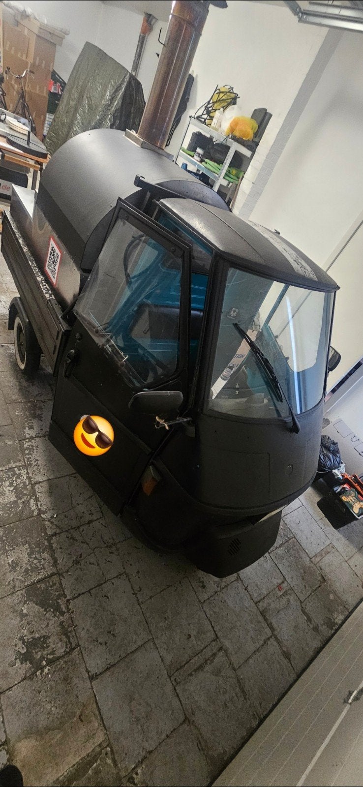 À vendre : Foodtruck Piaggio Ape 50 TL6T avec four à bois, 4 vitesses, 49 cm³, Enlèvement, Utilisé