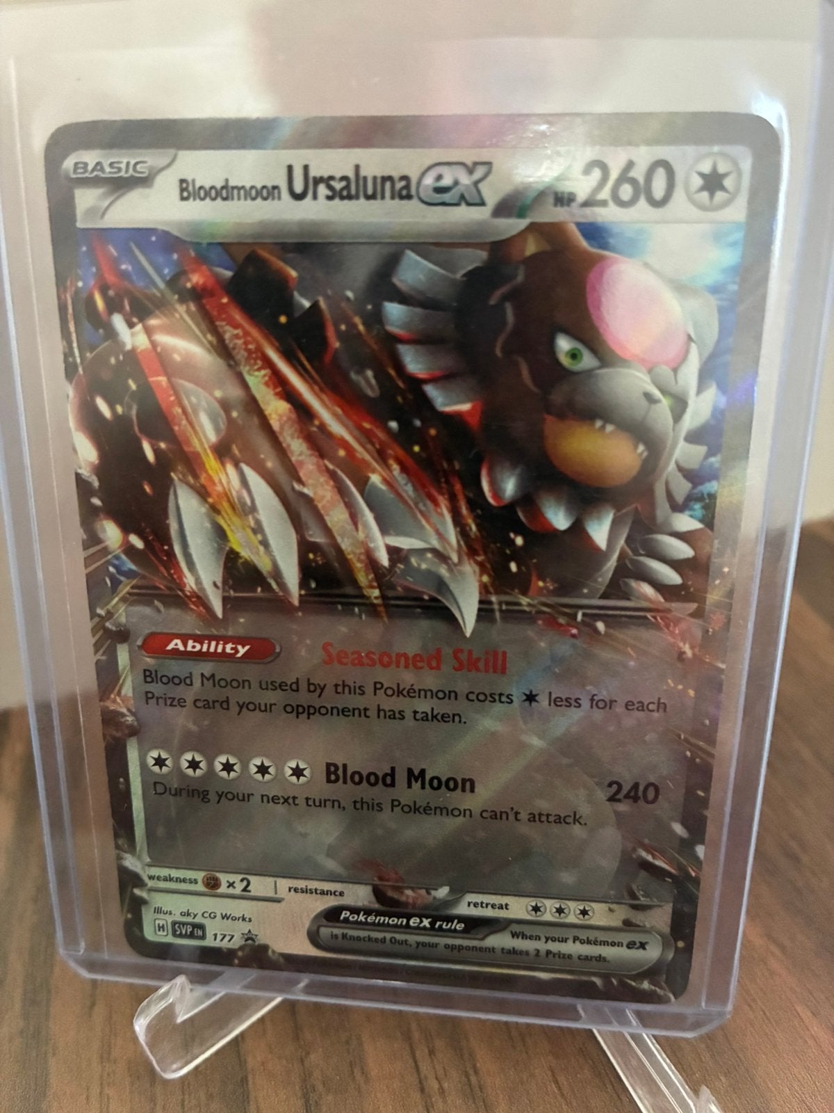 Pokémon ursaluna ex promo, Enlèvement ou Envoi, Comme neuf, Booster