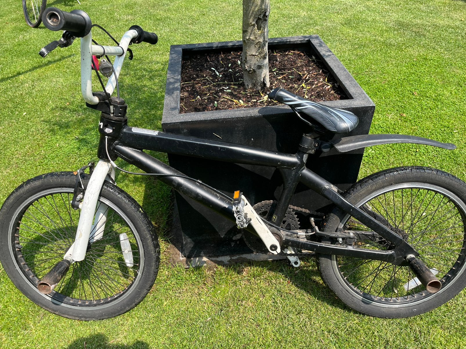 BMX in mooie staat, Ophalen, Gebruikt, Velgrem, Voetsteunen