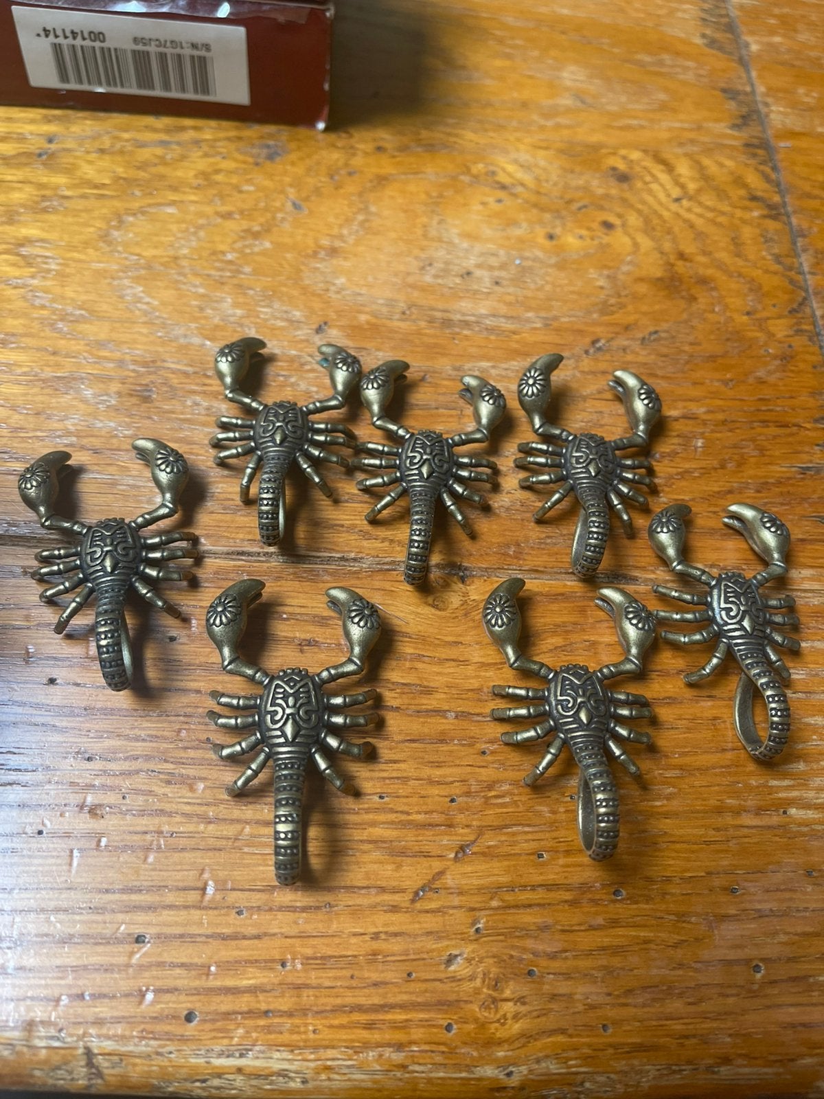 7 scorpions decoratifs en metzl, Antiquités & Art, Enlèvement ou Envoi