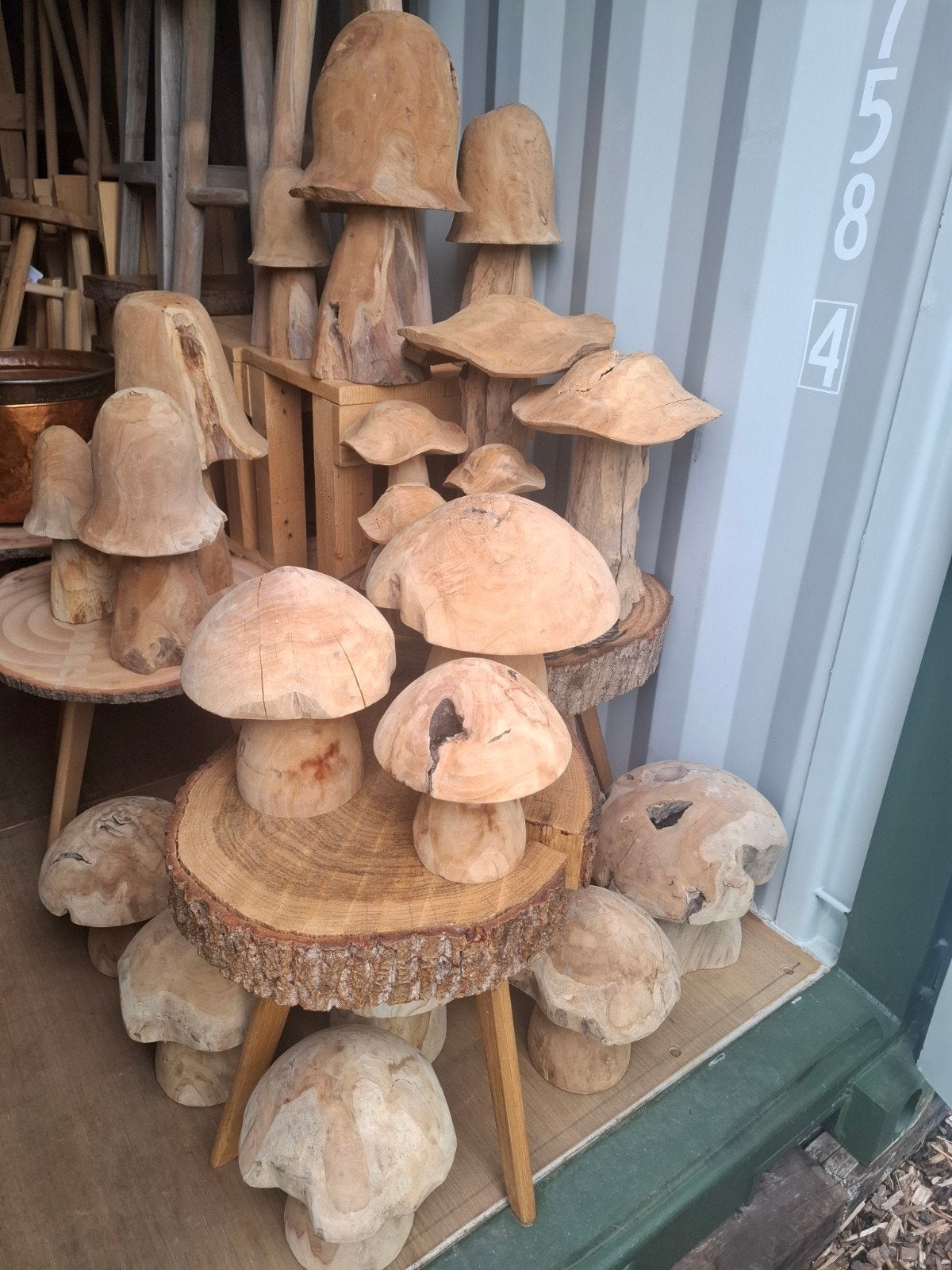 Décoration automnale avec des ensembles de champignons en bo, Jardin & Terrasse, Enlèvement