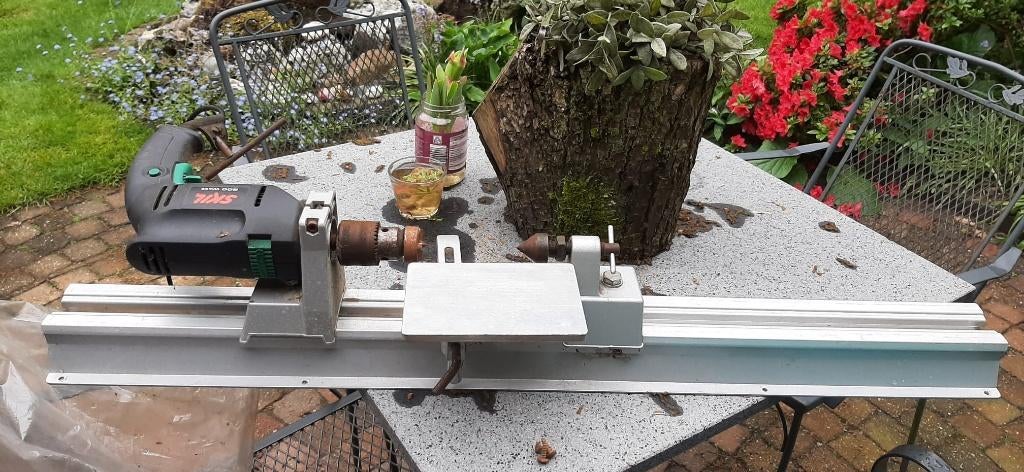 Kleine houtdraaibank, Doe-het-zelf en Bouw, Ophalen, Gebruikt, Houtdraaibank, Minder dan 500 mm