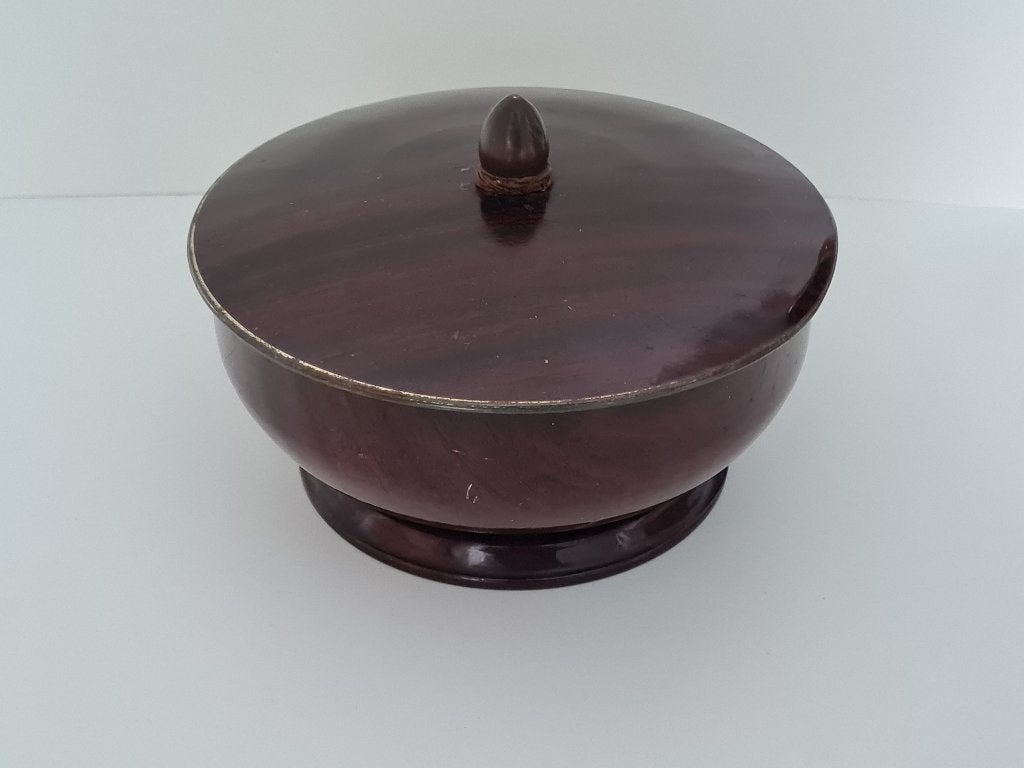 Vintage ronde blikken doos - opbergdoos, Ophalen of Verzenden