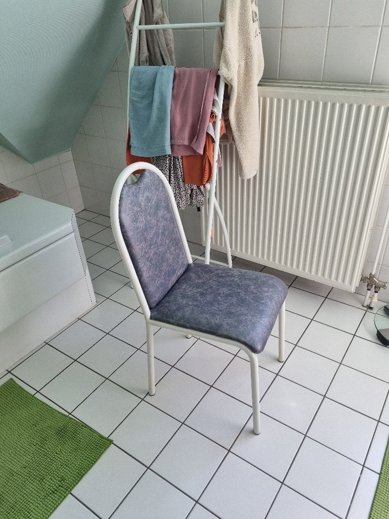 keukenstoel, 6 stuk uitstekende staat, Huis en Inrichting, Stoelen, Ophalen, Zo goed als nieuw, Metaal, Grijs
