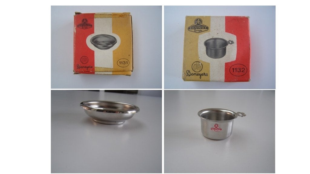 Demeyere vintage Silvinox 18/10 : Plat à crème + pot à lait, Enlèvement ou Envoi, Maison et Meubles