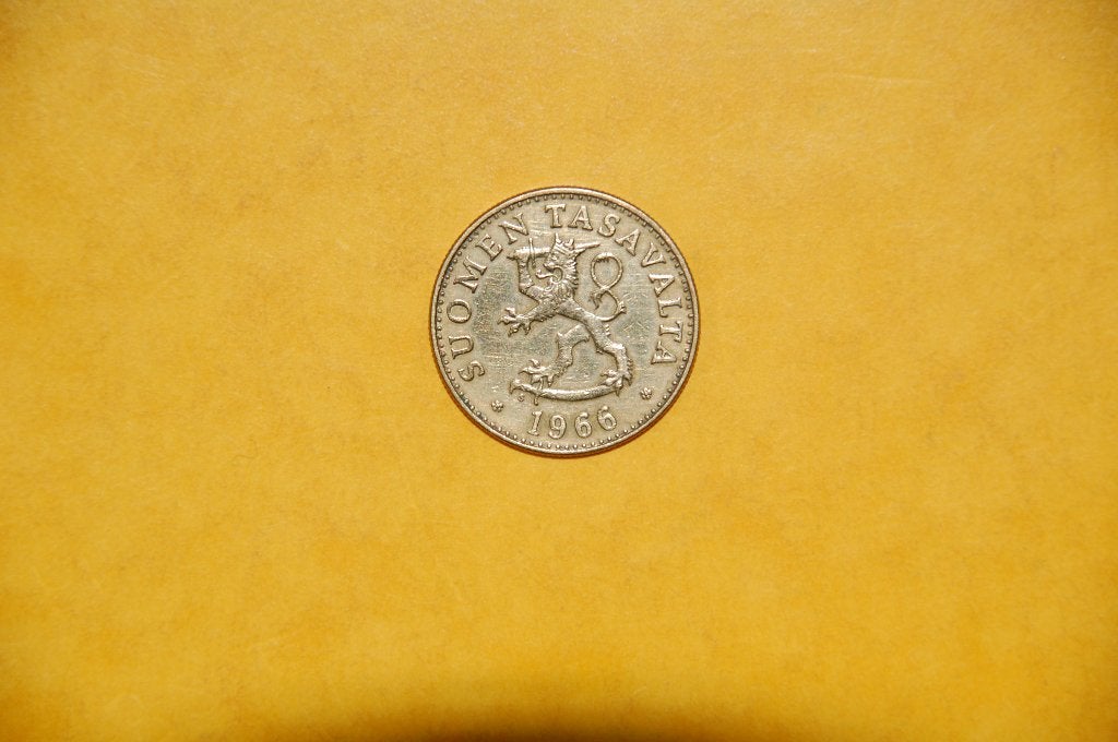 SUOMI : 50 Pennia 1966 en excellent état, Envoi, Monnaie en vrac