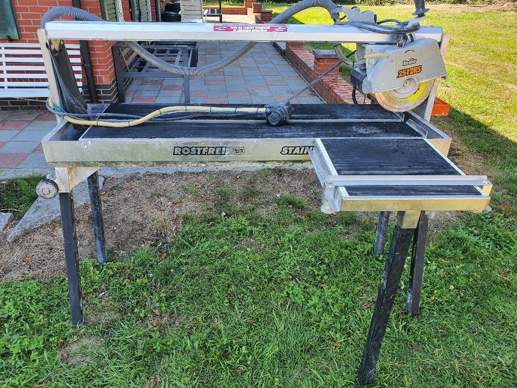 Rodia 2512RS prof. waterTegelzaagmachine 1200 mm 1.5kW, Ophalen, Zo goed als nieuw