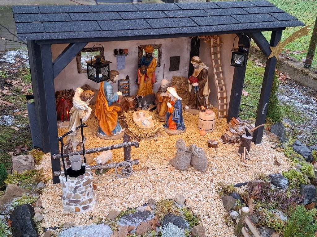 Zeer grote XXL KERSTSTAL - KERST STAL - KERST KRIBBE, Ophalen