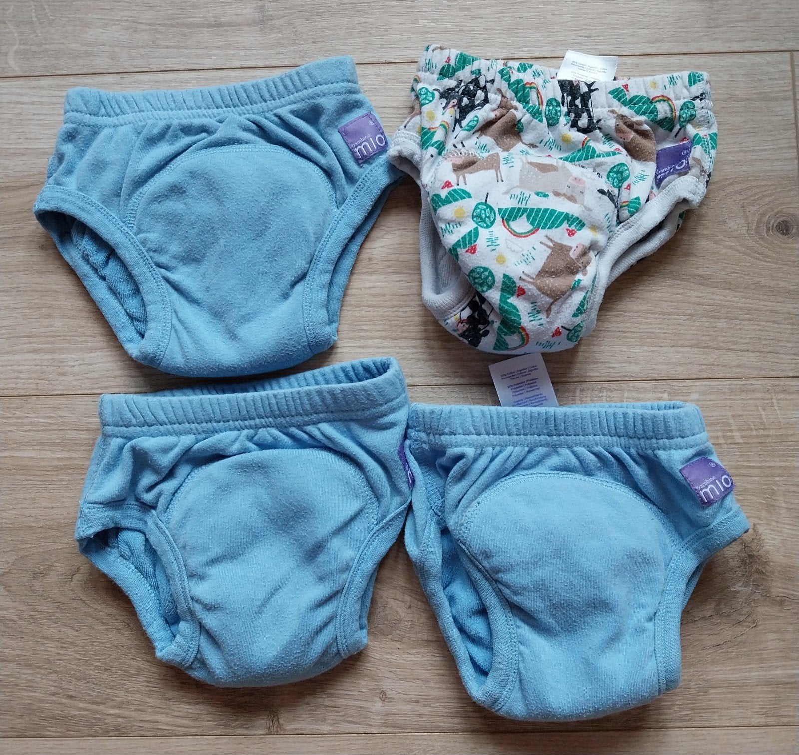 4 oefenbroekjes, Kinderen en Baby's, Kinderkleding | Overige, Ophalen of Verzenden, Gebruikt, Mio, Jongen of Meisje