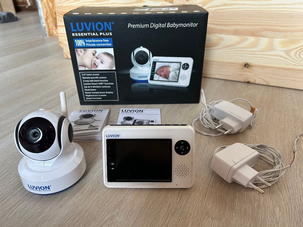 Babyfoon - Luvion Essential Plus, Kinderen en Baby's, Ophalen, Gebruikt, 250 meter of meer, Camera