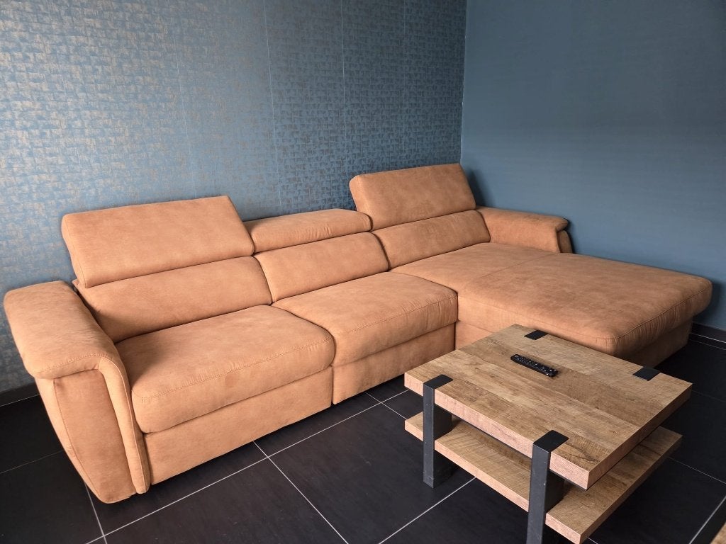 Nieuwe zetel met relaxfunctie, Ophalen, Overige materialen, 300 cm of meer, Zo goed als nieuw