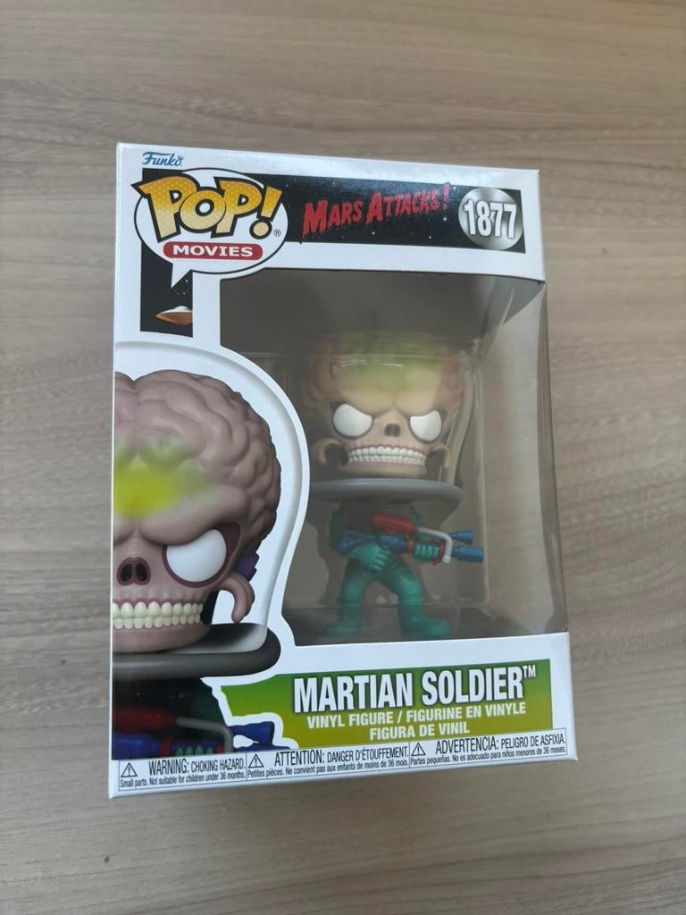 Martian Soldier 1877 Funko Pop Mars Attacks (with laser gun), Enlèvement ou Envoi