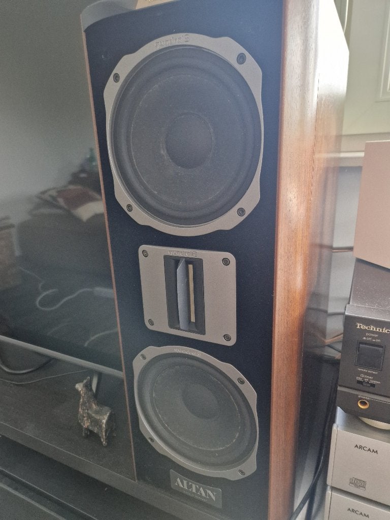 MOET WEG: Quadral Altan Phonologue Gold High End Speakerset, Ophalen, Zo goed als nieuw, 60 tot 120 watt, Speakerset