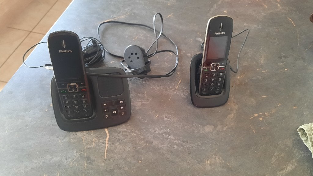 telephone, Télécoms, Enlèvement, Utilisé, 2 combinés