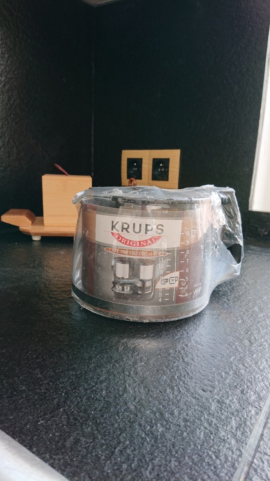 Krups koffiekaraf, Ophalen