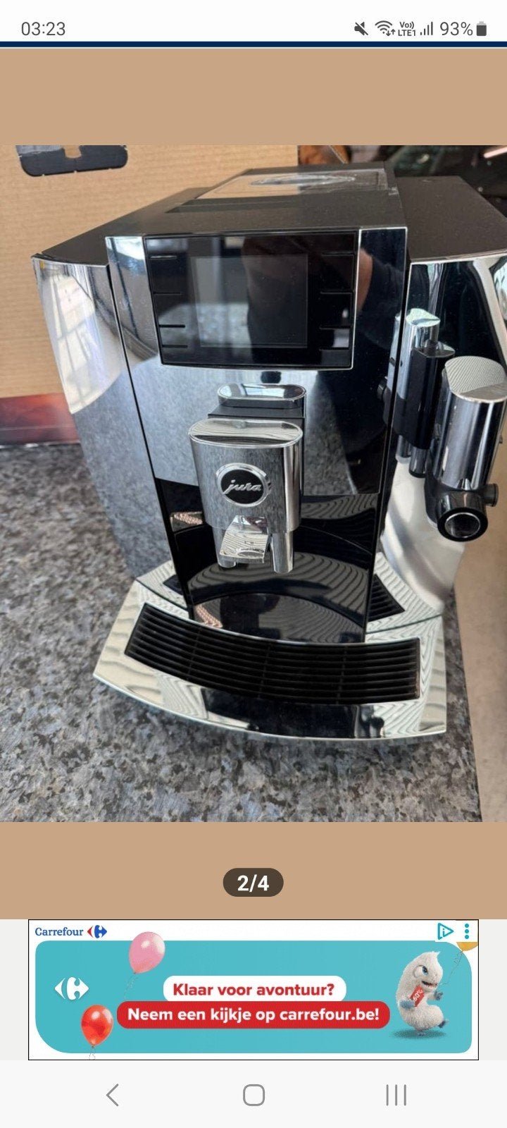 Jura e8 koffiemachine met melkopties voor latte machiato, Elektronische apparatuur, Ophalen, Koffiemachine