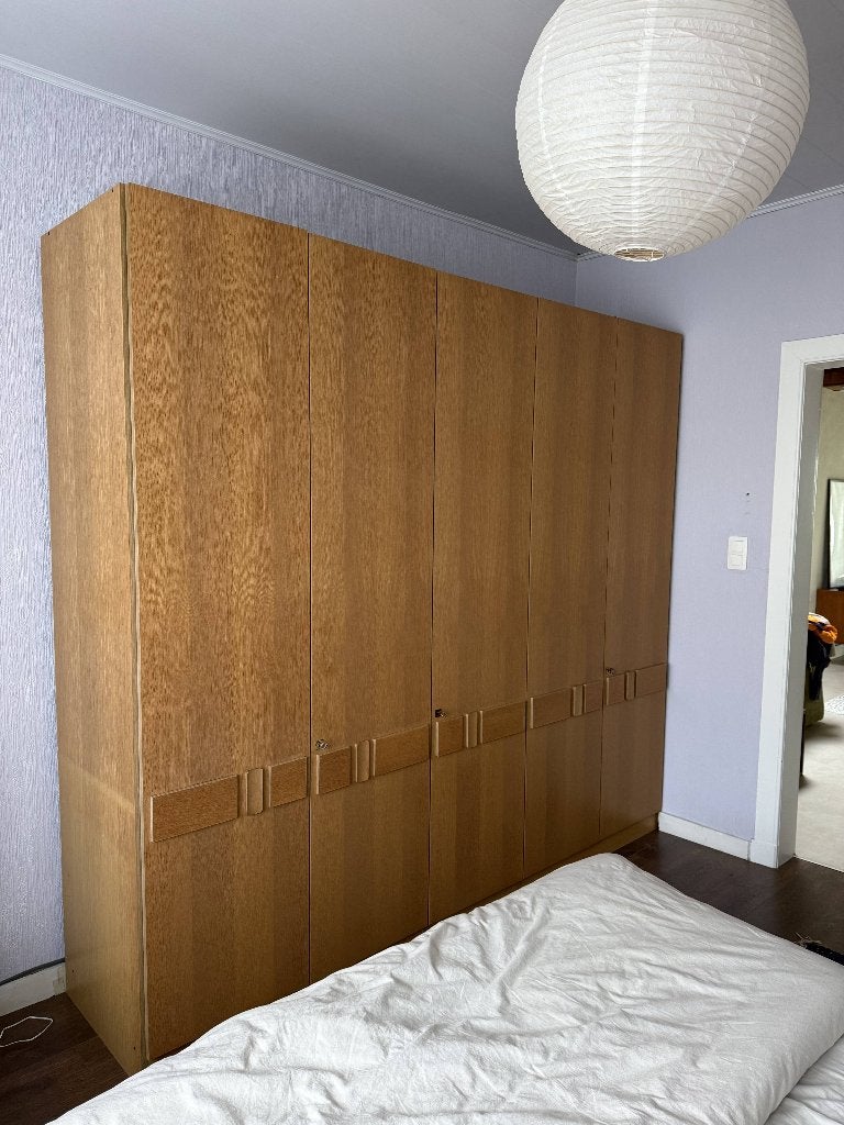 Armoire 5 portes — aspect chêne (déjà démontée !), 200 cm ou plus, Chêne, Enlèvement, Utilisé