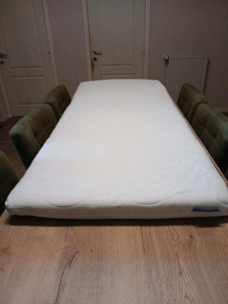 Topdekmatras/Topper 90 x 200 Traagschuim, Ophalen, 90 cm, Eenpersoons, Zo goed als nieuw