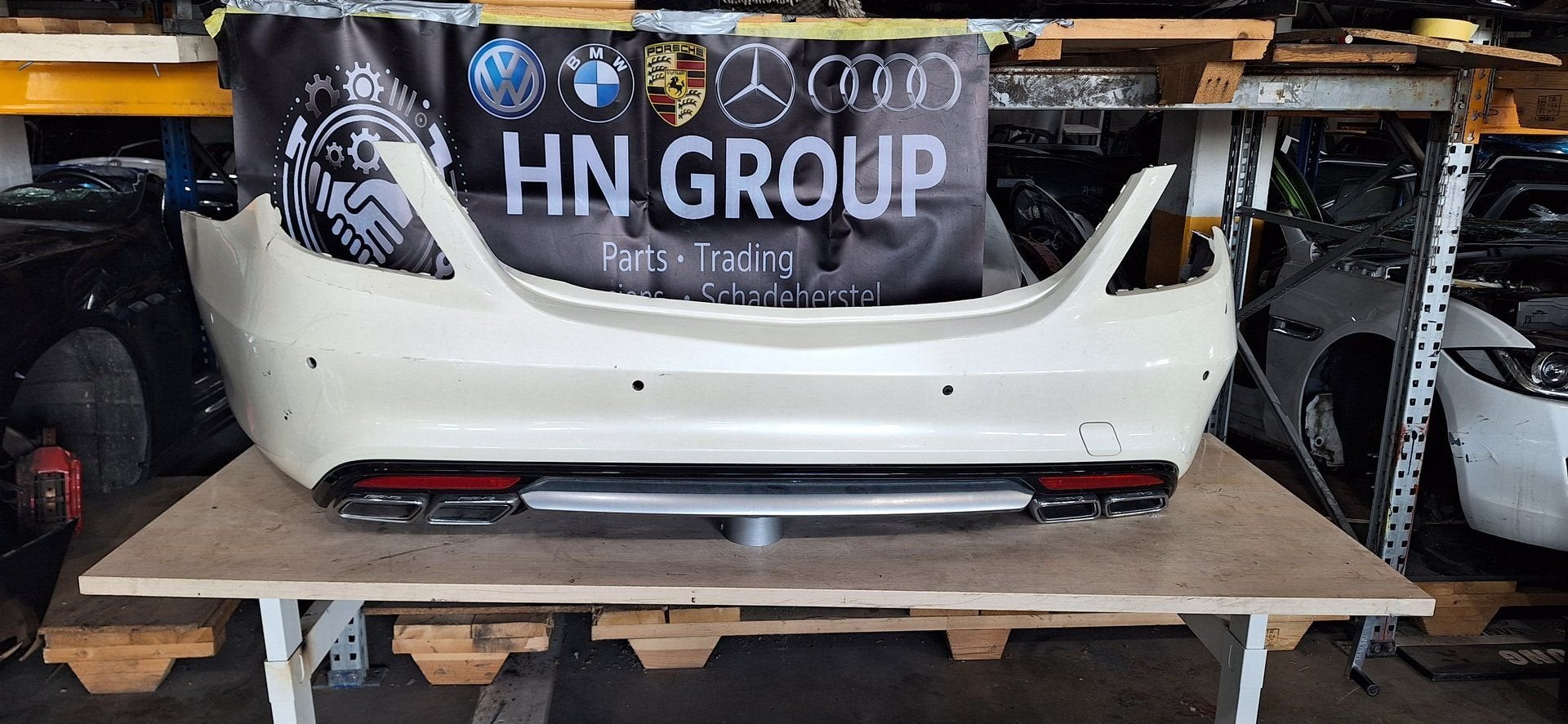 Mercedes-Benz S-Klasse achterbumper, Gebruikt, -, Ophalen of Verzenden, Achter