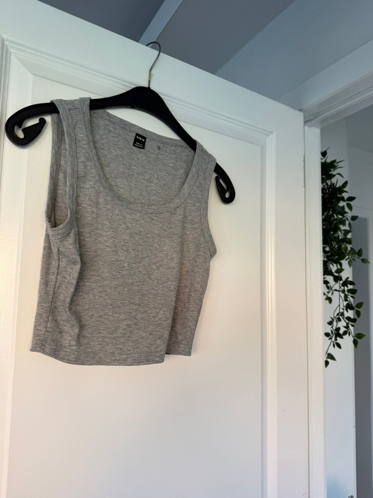 Shein crop top, Kleding | Dames, Ophalen of Verzenden, Zo goed als nieuw, Grijs, Maat 36 (S)