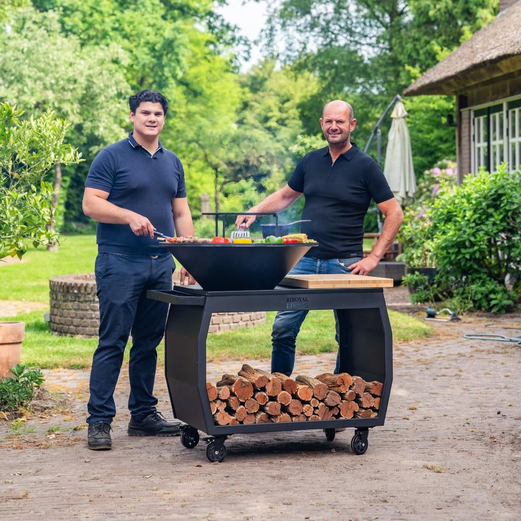 Plancha BBQ Big Jack 3.0 Blackline met 80cm bakplaat Nieuw, Tuin en Terras, Houtskoolbarbecues, Nieuw, Met accessoires, Ophalen of Verzenden