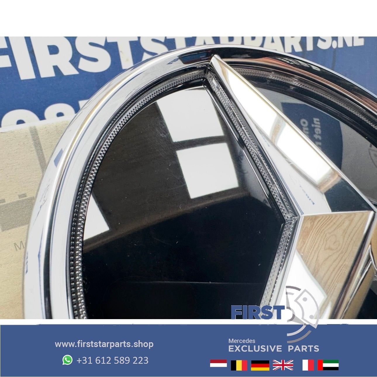 Mercedes STER LOGO VERLICHT GLANS CHROOM W176 W177 W205 W117, Utilisé, -, -, Enlèvement ou Envoi