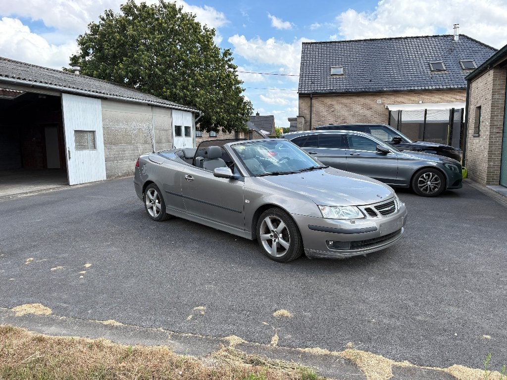Saab cabrio, Autos, Cuir, Argent ou Gris, Achat, 110 kW