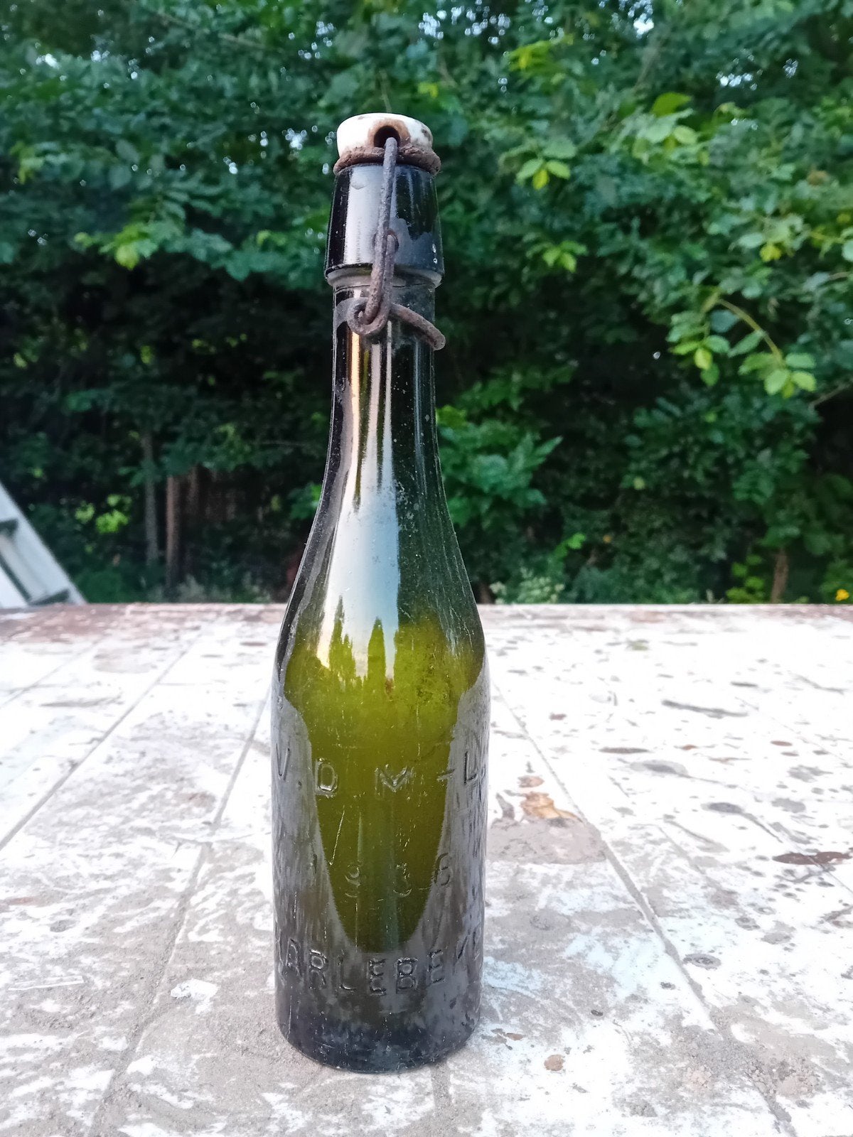 Oude vintage bierfles brouwerij V.D.M Harelbeke, Enlèvement ou Envoi