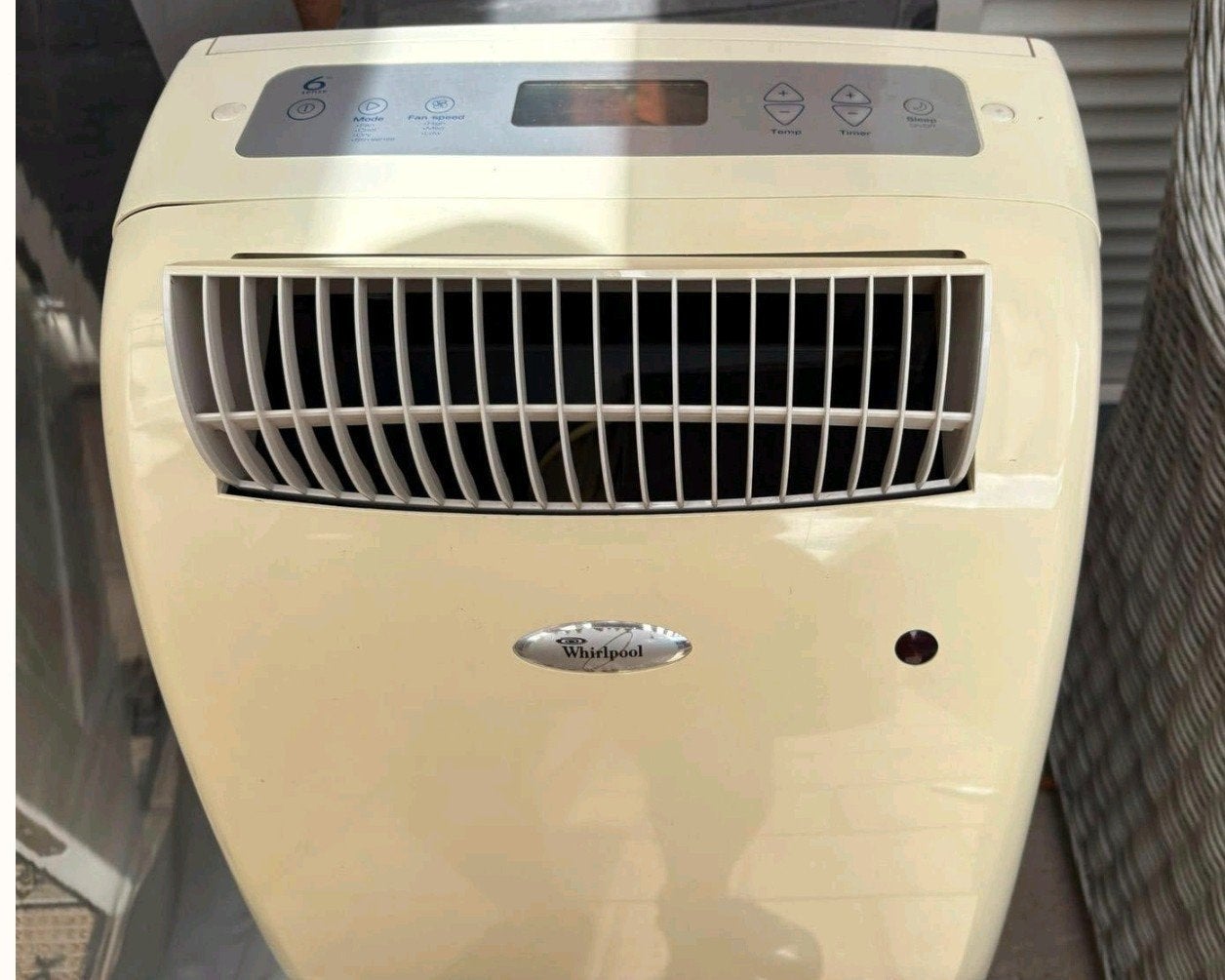 Climatiseur mobile Whirlpool qui fonctionne bien, Refroidissement et Déshumidification, Enlèvement, Minuterie, Climatiseur mobile